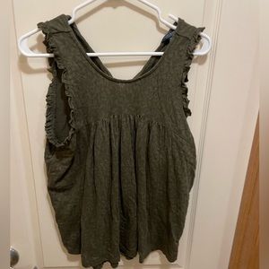Lucky Brand army green tank
